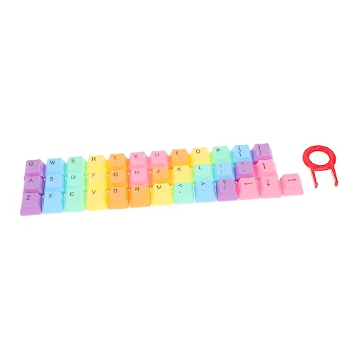 Hemobllo 1 Satz Tastenkappe Beleuchtete Tastatur Farbige Tastatur Pudding Keycaps Keyset Computertastaturen Durable Schlüssel Kappen Tastaturschutz Abs Fortschrittlich Schutzfilm von Hemobllo