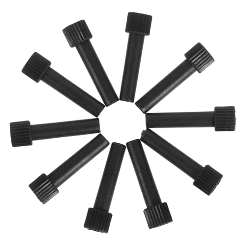 Hemobllo 10 Stück Drehgriff für den Lampenkopf Lampenknopfersatz Austausch des Lampenschalterknopfes Lampenknöpfe Ersatzteile für Stehlampen Lampenreparaturset Plastik Black von Hemobllo
