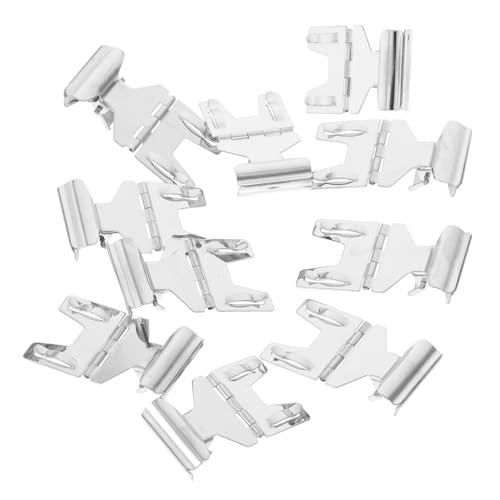 Hemobllo 10 Stück Preisschildregal Preisclip Display-Clips für den Einzelhandel Büroklammern unterschreiben Preisanzeigehalter Schilder für Kleiderständer Tag-Clips Rostfreier Stahl Silber von Hemobllo
