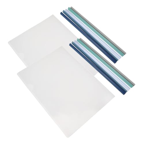 Hemobllo 10 Stücke Transparent A4 Broschüre Binder Schiebe Bar Datei Organizer Bindung Clip Bericht Abdeckung Rutsche Bindemittel Für Büro Schule von Hemobllo