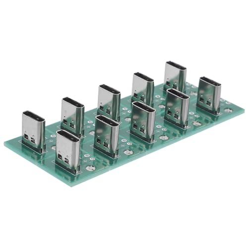 Hemobllo 10Stücke USB C Buchsenadapter Polige PCB Konverterplatine Für Typ C Für Datenübertragung DIY Projekte Langlebig Benutzerfreundlich Hemobllo 10Stücke USB C Buchsenadapter Polige PCB Konverterplatine Für Typ C Für Datenübertragung DIY Projekte Langlebig Benutzerfreundlich von Hemobllo