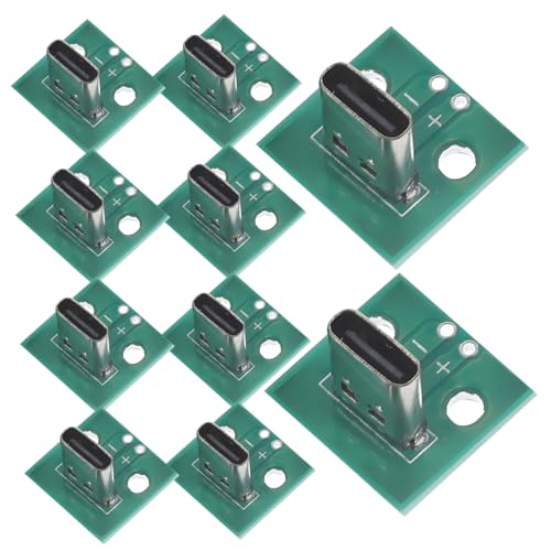 Hemobllo 10Stücke USB C Konverterplatine Pin Buchse Für Datenleitung Vertikale PCB Adapterplatine Für Einfache Verbindung Tests Für Enge Arbeitsbereiche Vielseitige Hemobllo 10Stücke USB C Konverterplatine Pin Buchse Für Datenleitung Vertikale PCB Adapterplatine Für Einfache Verbindung Tests Für Enge Arbeitsbereiche Vielseitige von Hemobllo