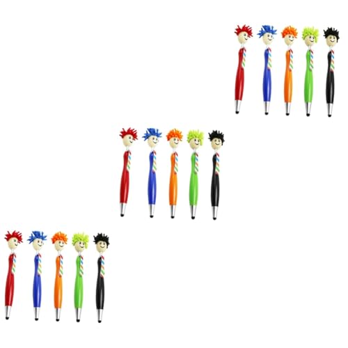 Hemobllo 15 STK Stylus Kugelschreiber Bildschirmstift Laptop-Stift Gelstifte Cartoon-Touchscreen-Stift Bildschirm-Touch-Stift intelligent Geschenk Stift Tablet-Stift Wischkopf Kind Plastik von Hemobllo