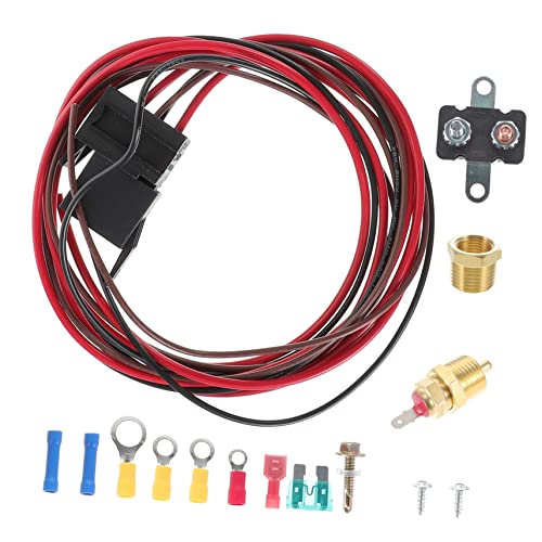 Hemobllo 1Satz Lüfterrelais Kit Thermostat für Kühlsystem Schalterset mit Adapter Kabeln und Montagezubehör für Lüfter Installieren Kompatibel Hemobllo 1Satz Lüfterrelais Kit Thermostat für Kühlsystem Schalterset mit Adapter Kabeln und Montagezubehör für Lüfter Installieren Kompatibel von Hemobllo