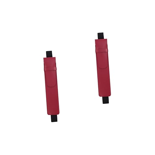 Hemobllo 2 Stück Stiftaufbewahrung Und Schutzhülle Pu-Leder-federmäppchen Kompaktes Federmäppchen Stifte-Ledertasche Universal-stiftetasche Schreibstifte-etui von Hemobllo