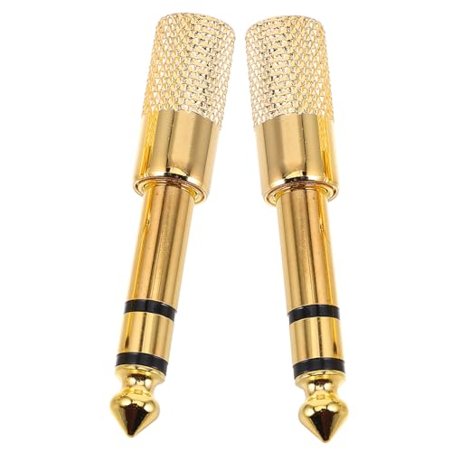 Hemobllo 2 Stück Audio-Adapter Audio-klinkenadapter Mikrofonanschlüsse Mikrofon-klinkenadapter Kopfhöreradapter Steckeradapter Weiblich Auf Männlich Golden Zinklegierung Hemobllo 2 Stück Audio-Adapter Audio-klinkenadapter Mikrofonanschlüsse Mikrofon-klinkenadapter Kopfhöreradapter Steckeradapter Weiblich Auf Männlich Golden Zinklegierung von Hemobllo