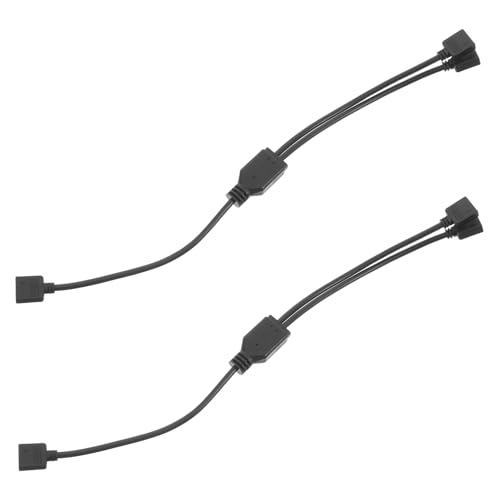 Hemobllo 2 Stück Motherboard-Synchron isator ARGB -Adapter Power-Splitter-Kabel Mainboard-Verlängerungskabel Motherboard-Lüfter-Splitter RGB-Lüfter-Splitter Metall Black Hemobllo 2 Stück Motherboard-Synchron isator ARGB -Adapter Power-Splitter-Kabel Mainboard-Verlängerungskabel Motherboard-Lüfter-Splitter RGB-Lüfter-Splitter Metall Black von Hemobllo