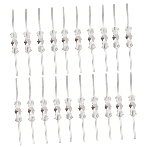 Hemobllo 200Stücke Metall Kronleuchter Bowtie Pin Verbindungsteile Für Deckenleuchten Kristallperlen Zubehör Für DIY Lampen Und Schmuckherstellung von Hemobllo