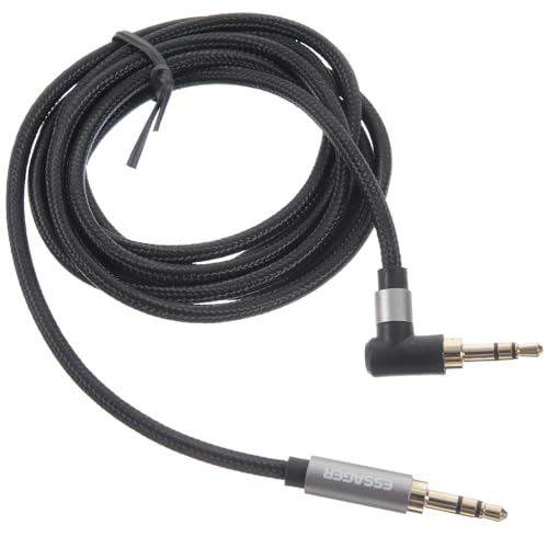 Hemobllo 2Stücke Männlich zu Männlich Audioverlängerungskabel Gebogenes Aux Kabel für Lautsprecher Kopfhörer Langlebiges von Hemobllo