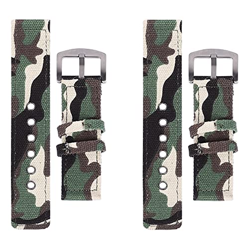 Hemobllo 2st Gurt Reloj Inteligente para Hombre Uhrenarmband Ersatz Uhr Band Camouflage Uhr Band Nylonuhr Camo Uhr Gürtel Smartwatch Ersatzband Nylon- Mann Hautfreundlich Anschauen von Hemobllo