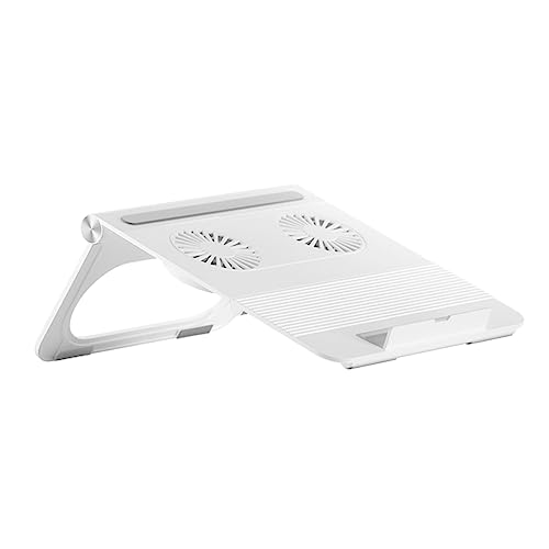 Hemobllo 2st Laptop-kühlkissen Laptop-Halterung Computerhalterung Computer-Desktop-ständer Kühlpad Für Laptop Computer Steht Desktop-monitorständer Kieselgel Notizbuch Weiß Kühler von Hemobllo
