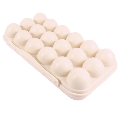Hemobllo 2st Tragbarer Kühlschrank Klarer Behälter Einwegbehälter Behälter Mit Deckel Behälter Für Lebensmittel Eierlocher Eierverschlussbehälter Einzelne Eierkarton von Hemobllo