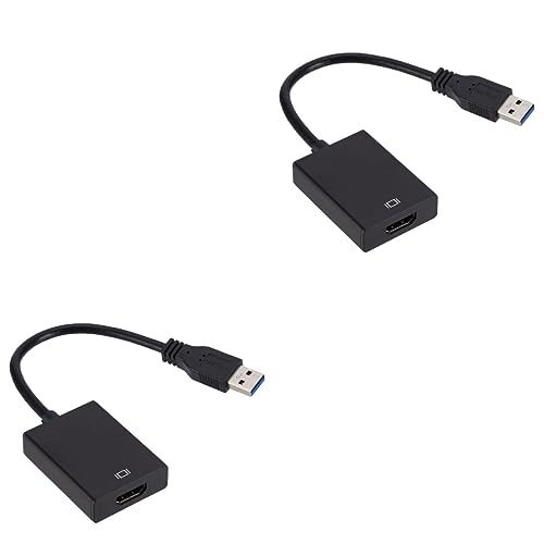 Hemobllo 2st USB-Adapter USB Zu Kabel Usb3.0 Zu Adapter USB Zu HDTV Adapter Rechner 1080p Konverter von Hemobllo