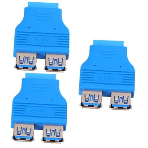 Hemobllo 3 Stück 20 Dual-USB-anschlüsse 20-polige Motherboard-buchse Auf USB 3.0 Typ A Adapter Motherboard-anschlüsse von Hemobllo