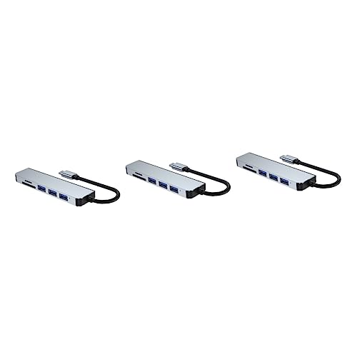 Hemobllo 3 Stück 6 All-in-USB-hubs 6 Anschlüsse 3 X USB 3.0 6-in-1-hub-adapter Aluminium Anodisch Größe -anzeige Leicht Zu Tragen Hemobllo 3 Stück 6 All-in-USB-hubs 6 Anschlüsse 3 X USB 3.0 6-in-1-hub-adapter Aluminium Anodisch Größe -anzeige Leicht Zu Tragen von Hemobllo