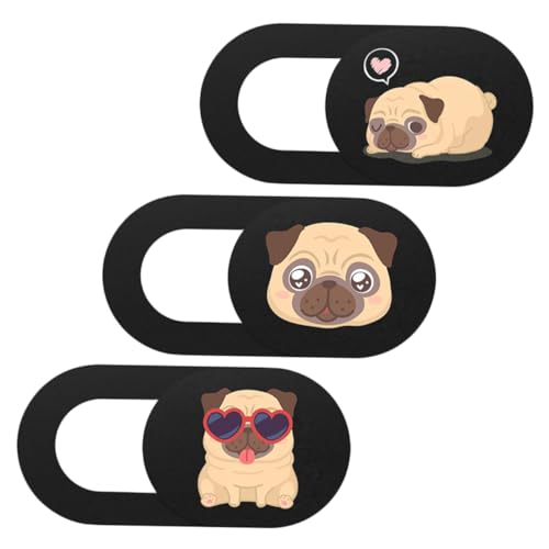 Hemobllo 3Stücke Webcam Abdeckung Slider Hundemuster Datenschutz Schutz Für Laptop Tablet Beweglicher Kamerabdeckenschieber Privatsphärefreundlich Ultra Dünn Leicht Einfach von Hemobllo