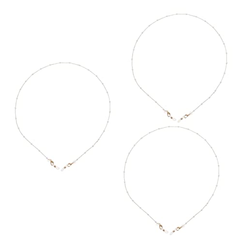Hemobllo 3st Kopfhörerkette Perlen Brillenkette Halteband Für Ohrstöpsel Anti-verlorene Brillenkette Kabellose Ohrhörerkette Lektüre Ohrringhalter Lesebrille Legierung Fräulein Halskette Hemobllo 3st Kopfhörerkette Perlen Brillenkette Halteband Für Ohrstöpsel Anti-verlorene Brillenkette Kabellose Ohrhörerkette Lektüre Ohrringhalter Lesebrille Legierung Fräulein Halskette von Hemobllo