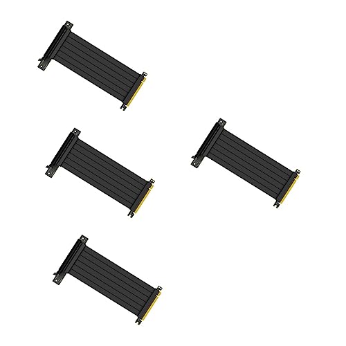 Hemobllo 4 Stück 90 Verlängerungskabel Adapter Für Kabelverlängerungsanschlüsse Pci-e 3. 0 Extender Riser-Kabel High-Riser-Kabel Extender-Riser-Kabel Kupferkerndraht Verlängern Grafikkarte von Hemobllo