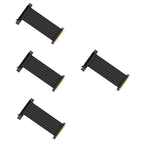 Hemobllo 4 Stück 90 Verlängerungskabel High-pci-Riser-Kabel Adapter Für Kabelverlängerungsanschlüsse Extender-Riser-Kabel Pci Express Kabel Verlängerung Zubehör Grafikkarte Kupferkerndraht von Hemobllo