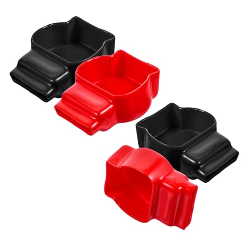 Hemobllo 4 Stück Batteriepfahlschutzkappe Batterie -anschlussschutz Anterminalschutz Batteriepolkappen Batteriepolabdeckungen Für Autos Autobatteriepolabdeckungen Batteriehülsen Pvc von Hemobllo