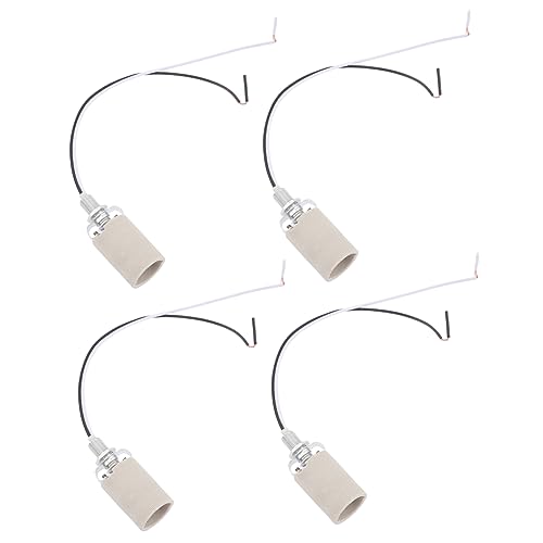 Hemobllo 4Stücke Lichthalter Hochtemperaturbeständige Keramiklampenfassung Einsetzbar Für Pendelleuchten Tischlampen Und Wandlampen Einfache Installation Hemobllo 4Stücke Lichthalter Hochtemperaturbeständige Keramiklampenfassung Einsetzbar Für Pendelleuchten Tischlampen Und Wandlampen Einfache Installation von Hemobllo