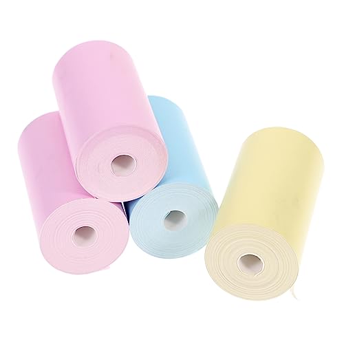 Hemobllo 4Stücke Thermopapier Selbstklebend Hochwertige Thermodruckerpapierrolle für Etikettendrucker Wasser und Kratzfest pro Rolle für Zuhause und Büro Hemobllo 4Stücke Thermopapier Selbstklebend Hochwertige Thermodruckerpapierrolle für Etikettendrucker Wasser und Kratzfest pro Rolle für Zuhause und Büro von Hemobllo