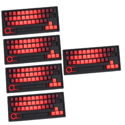 Hemobllo 5 Sätze Tastenkappe Gaming-Tastatur Mechanisch Mechanische Tastatur Ornament-Sets Tastaturzubehör Tastaturschutz Tastatur Wechseln Computertastaturen Pbt Wort Durch Schalter von Hemobllo