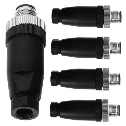 Hemobllo 5 Stück 8 Steckerbuchse Drahtverbinder Drahtplattenverbinder Kopf Rohrverschraubung Stecker Taschenlampe Schnellverbinder Rundstecker Stecker von Hemobllo