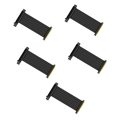 Hemobllo 5 Stück 90 Verlängerungskabel Gpu-Fan Pci-e 3. 0 Extender Riser-Kabel Extender-Riser-Kabel High-Riser-Kabel Adapter Für Kabelverlängerungsanschlüsse Rechner Kupferkerndraht Zubehör von Hemobllo