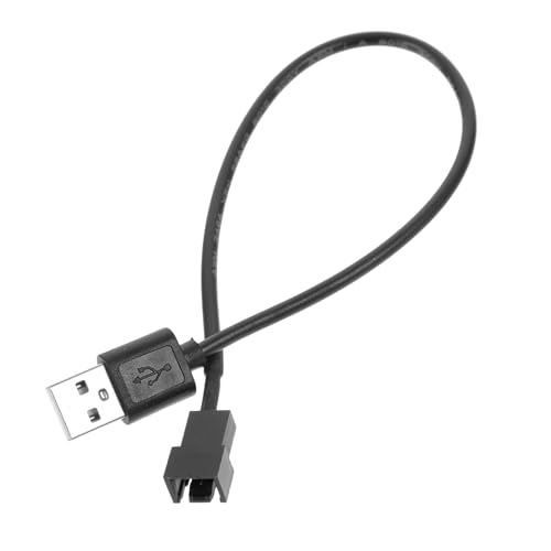 Hemobllo 5St USB-zu-3-Pin-Kabel 5-V-Lüfterkabel Kabel USB auf 3 Pin 3-poliges Lüfterkabel Netzteilkabel Lüfter Netzkabel Rechner Adapter Laptop-Schreibtisch Nähen 3polig Kupfer von Hemobllo