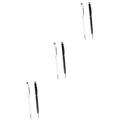 Hemobllo 6 STK Für Kapazitive Stift Eingabestifte Für Berührungsbildschirme Stylistenstift Kapazitiver Eingabestift Stile Stifte Aluminium Feiner Punkt Zeichenstift Weiß von Hemobllo
