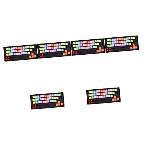 Hemobllo 6 Sätze Tastenkappe Tastatur-dekor Heim Pudding Keycaps Keyset Farbige Tastatur Ornament-sets Tastatur Wechseln Computertastaturen Beleuchtete Tastatur Pbt Tastaturkappe Pastell von Hemobllo