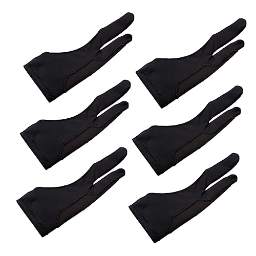 Hemobllo 6st Fingerhandschuhe Stift Handschuhe Zum Malen Von Tabletten Skizzieren Grafik-Tablet-handschuh Gaming Bildschirm Kunst Handschuhe Berühren Pad Mini Elastizität Lycra Beamer von Hemobllo