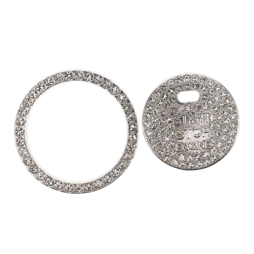 Hemobllo Bling Zündknopf Abdeckung für Auto Glitzernde Strass Motorstart Ringverzierung Kratzfest Installieren Verspieltes Innenraumzubehör für Modelle Hemobllo Bling Zündknopf Abdeckung für Auto Glitzernde Strass Motorstart Ringverzierung Kratzfest Installieren Verspieltes Innenraumzubehör für Modelle von Hemobllo