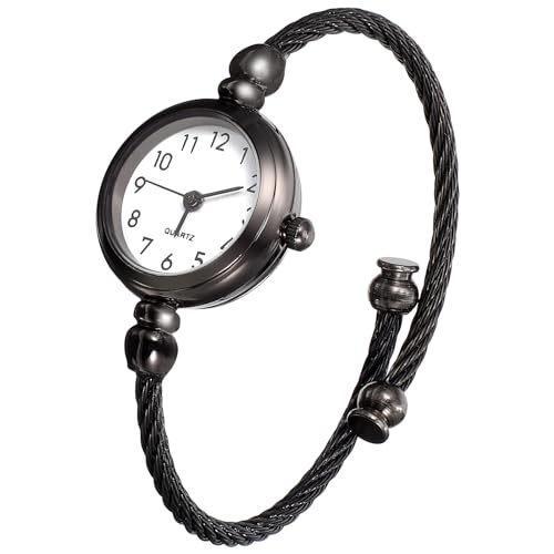Hemobllo Damen Armbanduhr - Damen Armreif Uhr Quarzuhr Armband Armbanduhr von Hemobllo