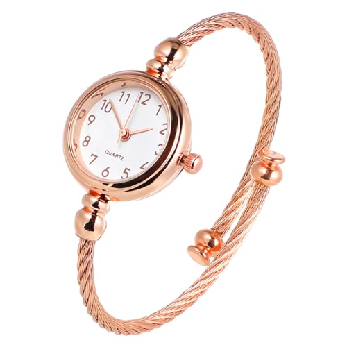 Hemobllo Damen Armbanduhr - Damen Armreif Uhr Quarzuhr Lässig Armband Armbanduhr von Hemobllo
