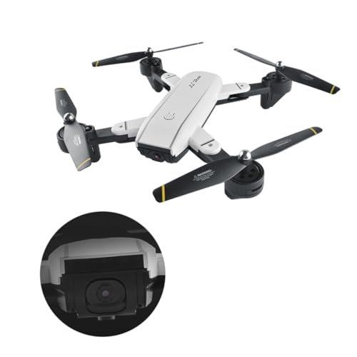 Hemobllo Drohne Flugzeug Pocket-Quadrocopter Zweifachkamera Modell Geographisches Positionierungs System Weiß von Hemobllo