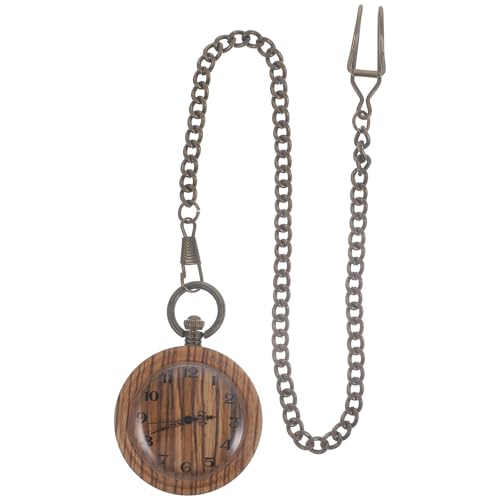 Hemobllo Halskette Holz Taschenuhr Steampunk Mechanische Taschenuhr Retro Antike H?ngende Uhr für Vatertag Mütter Tag Favor Herrenuhren Hemobllo Halskette Holz Taschenuhr Steampunk Mechanische Taschenuhr Retro Antike H?ngende Uhr für Vatertag Mütter Tag Favor Herrenuhren von Hemobllo