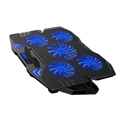 Hemobllo Laptop-kühler in Mehreren Größen Standventilator Mit Metallgitter Geneigtem Design Stromversorgung Über Schwarz Hemobllo Laptop-kühler in Mehreren Größen Standventilator Mit Metallgitter Geneigtem Design Stromversorgung Über Schwarz von Hemobllo