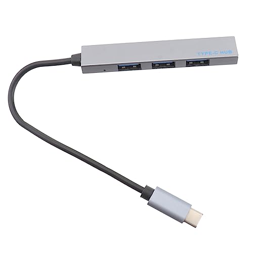 Hemobllo Hub Micro-USB-stromanschluss USB EIN Adapter-ladegerät Büro USB-konzentrator USB-anschluss USB-c-Splitter-Schalter USB-Splitter Spender Aluminium-Magnesium-Legierung Aufladen von Hemobllo