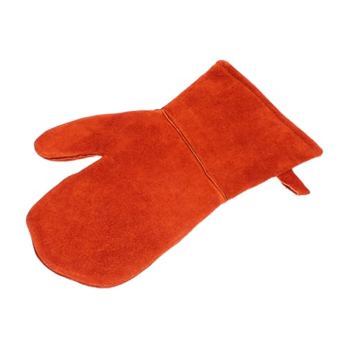 Hemobllo Isolierhandschuhe für hohe Temperaturen Grillhandschuhe hitzebeständiges Kochen Ofenhandschuh Handschuhe grillen Kochhandschuhe hitzebeständig Baumwolle Brown von Hemobllo