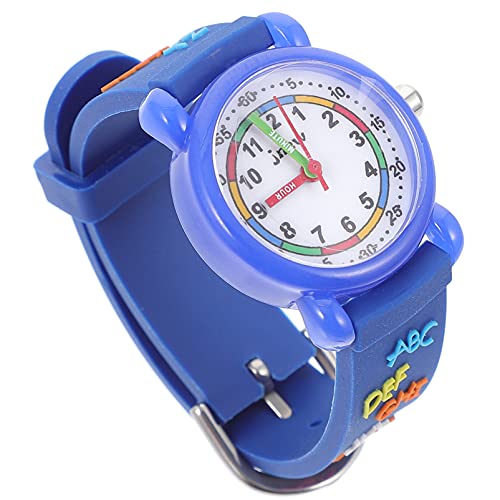Hemobllo Kinderuhren M?dchen Uhr M?dchen wasserdichte Uhr Modische M?dchen 3D Reizende Uhr (Blau) Mädchenuhren von Hemobllo