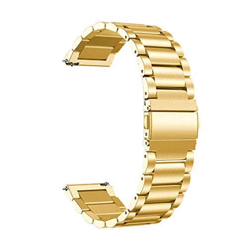 Hemobllo Kompatibel für Venu Armband - Edelstahlarmband Uhrenarmband Schnellverschlussarmband Metallersatzarmband Kompatibel mit Venu (Golden) von Hemobllo