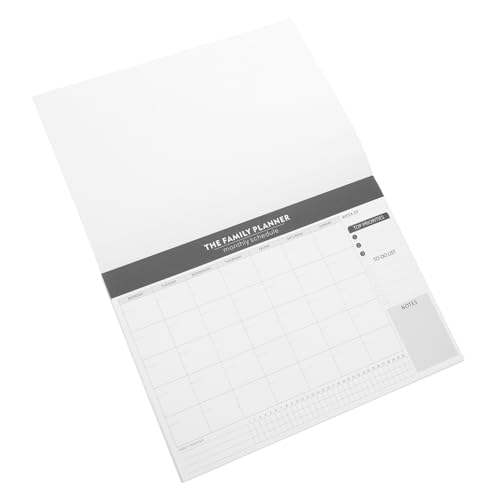 Hemobllo Monatsplaner, Notizblock, Undatierter Wöchentlicher Tageskalender, Gewohnheitstracker, Tagebuch, Aufgaben-checkliste Für Heimbüro Und Klassenzimmer, Schwarz Hemobllo Monatsplaner, Notizblock, Undatierter Wöchentlicher Tageskalender, Gewohnheitstracker, Tagebuch, Aufgaben-checkliste Für Heimbüro Und Klassenzimmer, Schwarz von Hemobllo