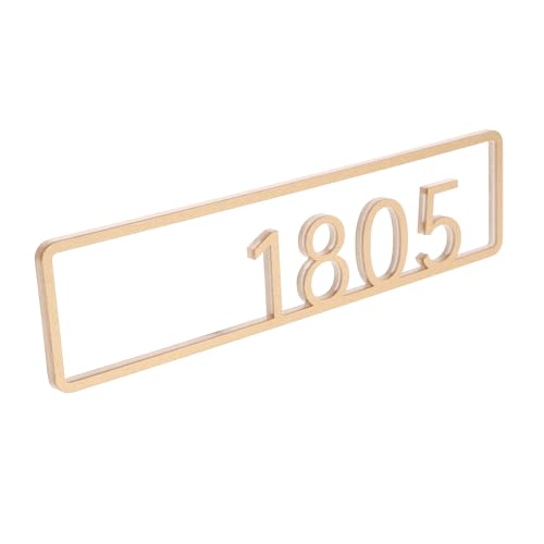 Hemobllo Nummernschild Adresse Hausnummer Bronze modern Vinyl Adresszeichennummern Mailbox-Flag-Ersatz klebende Adressnummern Straßennummern Hotel -Türzahlen Acryl Golden von Hemobllo