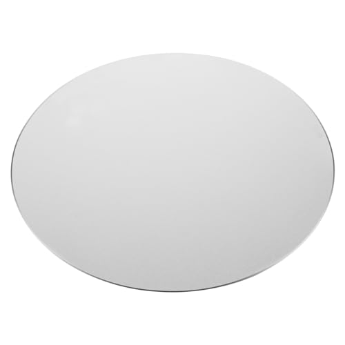 Hemobllo Rundes Aluminium Mauspad Silbernes Mauspad mit Rutschfester Unterseite für Büroarbeiten Langlebig und Ergonomisch von Hemobllo