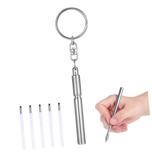 Hemobllo Schlüsselanhänger Stift aus Kugelschreiber Mini Langlebiger Taschenstift mit Nachfüllungen Praktischer Mini Kugelschreiber für Schule Hemobllo Schlüsselanhänger Stift aus Kugelschreiber Mini Langlebiger Taschenstift mit Nachfüllungen Praktischer Mini Kugelschreiber für Schule von Hemobllo
