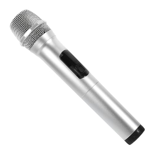 Hemobllo Simuliertes Mikrofonmodell für Gefälschtes Mikrofon aus Leicht und Tragbar für Kreative Rollenspiele und Auftritte Glänzende Silberne Oberfläche für Karaoke Hemobllo Simuliertes Mikrofonmodell für Gefälschtes Mikrofon aus Leicht und Tragbar für Kreative Rollenspiele und Auftritte Glänzende Silberne Oberfläche für Karaoke von Hemobllo