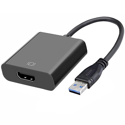 Hemobllo USB 3. 0 Auf Kabel Usb3. 0 Zum Adapter Dual-Monitor-Display-Adapter Externer Videoadapter USB Dual-Monitor-Adapter USB Schallplattenspieler USB Zu Digital Konverter 12a von Hemobllo