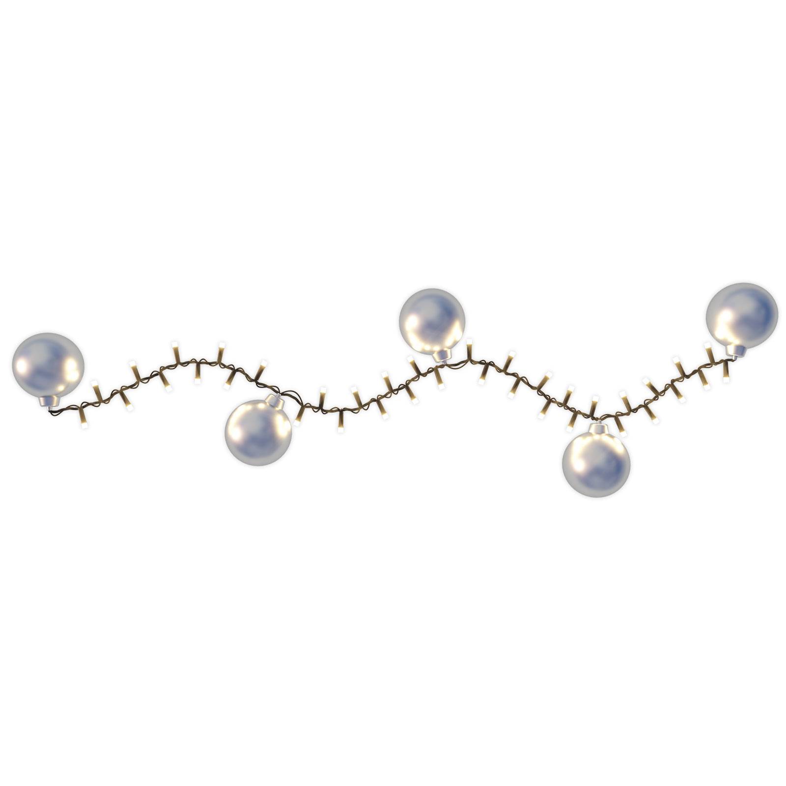 LED-Lichterkette 2in1, Frosty silver, 700 LEDs LED-Lichterkette 2in1, Frosty silver, 700 LEDs von Hemsson